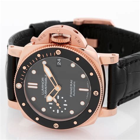 panerai rose gold submersible|Panerai watches for sale.